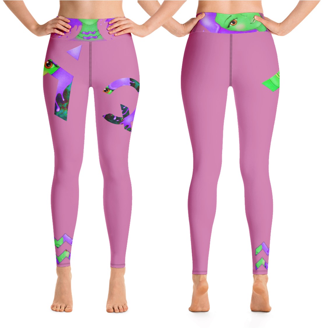 Aquarius Leggings- Topaz Pink. Yoga Pants for Women. WickedYo.